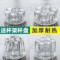 玻璃杯子家用水杯客厅带把耐热泡茶杯套装啤酒杯透明喝水杯牛奶杯