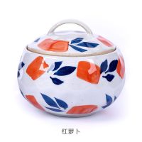 家用陶瓷带盖汤盅炖锅隔水蒸蛋盅汤锅煲汤内胆炖罐汤煲燕窝小炖盅|红萝卜 1个试用装