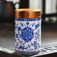 珐琅彩高档陶瓷牙签筒创意家用可爱饭店牙签盒家居饰品摆件收纳罐W2|牙签筒盖子无孔[青花]