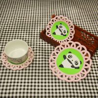 隔热垫餐桌垫pvc防烫垫桌垫大号厨房防滑锅垫家用碗垫盘子茶杯垫M4|功夫熊猫 三个大号装[提供收藏截图赠礼品]