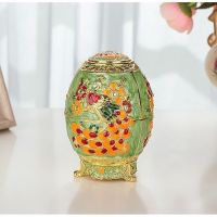 家用欧式牙签筒手压自动牙签桶餐厅茶几客厅创意牙签盒装饰摆件S5|合金款绿底孔雀