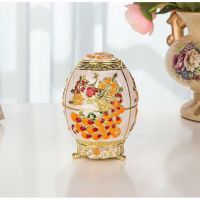 家用欧式牙签筒手压自动牙签桶餐厅茶几客厅创意牙签盒装饰摆件S5|合金款金底彩孔雀