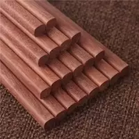 筷子家用严选红檀木鸡翅木黄檀木坤甸木筷子原木无漆无蜡|推荐款/[高端]南美红檀木[无漆] 20双