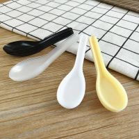 一次性勺子塑料勺汤勺加厚外卖打包单包装商用饭勺餐勺甜品勺I0|103汤勺黄色1000只
