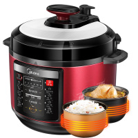 /my-yl50simple105电压力锅双胆家用智能5l高压锅4-6人L0|宝石红