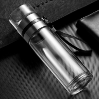 双层玻璃杯茶水分离泡茶杯男女创意便携水杯花茶杯过滤随手杯