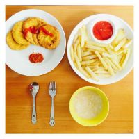 陶瓷盘子鱼盘家用异形菜盘酒店摆台餐具纯白色不规则创意套装聚宴|10英寸圆形有格2个装