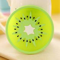 新款创意卡通可爱防烫杯垫防滑防水餐桌垫隔热垫锅垫碗杯垫K0|猕猴桃9厘米 一个装