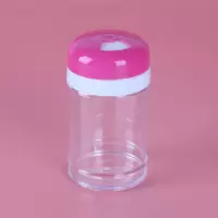 配双头尖牙签简约彩色牙签盒家用饭店透明塑料瓶筒高档筒V8|玫红 1个装