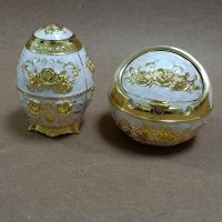 俄罗斯欧式复古牙签盒创意家用客厅高档按压式个性自动金属牙签筒O6|金色烟灰缸牙签筒套装