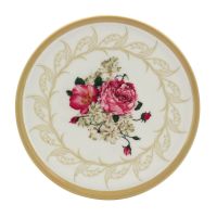 欧式密胺仿瓷隔热垫锅垫餐桌垫家用厨房碗垫杯垫盘垫子耐热砂锅垫|单个垫子[买3个发4个] 红玫瑰