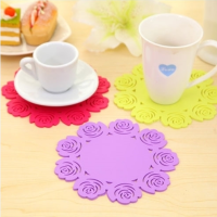 2-20个装大号隔热垫餐桌垫碗垫杯垫防滑锅垫防烫茶杯垫镂空花|花瓣 竹麻蒋方形14cmx14cm碗垫3片