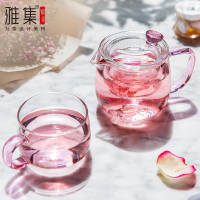 颜品壶耐热玻璃家用泡茶壶茶水分离迷你小茶壶过滤办公花茶壶