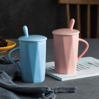 ins北欧陶瓷杯子女学生韩版水杯马克杯情侣咖啡杯简约家用杯礼盒