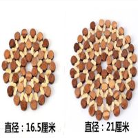 竹制家用圆珠防烫隔热垫防烧垫餐桌垫菜垫杯垫耐热圆锅垫饭桌垫子|新款圆珠小号+新款圆珠大号 3片装