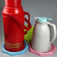 四个/二个装暖瓶垫隔热垫防漏水塑料水壶垫花盆垫双层热水瓶垫