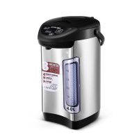 电热开水瓶304不锈钢自动烧开水壶煲煮水饮水机器台式保温B3|4.0L黑色大视窗除氯再沸腾款