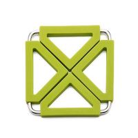 [烫坏包换]隔热垫硅胶家用厨房防滑加厚耐热防水烫锅碗盘餐桌垫|[绿色三片装] [特厚特级硅胶垫]