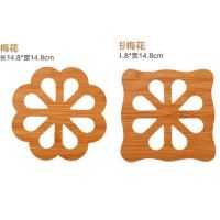 木压缩板餐垫隔热垫餐桌垫盘子垫子家用防烫垫锅垫砂锅垫碗垫杯垫|方形梅花+圆形梅花[盘垫15厘米] 8个装