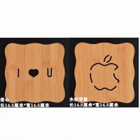 木压缩板餐垫隔热垫餐桌垫盘子垫子家用防烫垫锅垫砂锅垫碗垫杯垫|爱心+水纹苹果[盘垫15厘米] 10个装