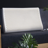 世泽轩家纺 乳胶枕低枕护颈椎枕按摩枕头枕芯