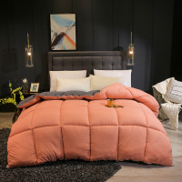 世泽轩家纺 秋冬加厚纯色羽丝绒冬被单双人床上用品