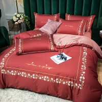 世泽轩家纺 简约时尚秋冬大阪活性四件套单双人床上用品