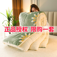 世泽轩家纺 秋冬加厚羊羔绒冬被单双人床上用品