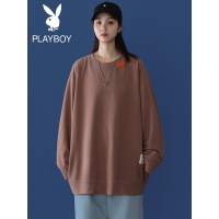 花花公子卫衣男潮牌ins港风百搭春装上衣韩版潮流宽松纯色外套男