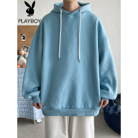 花花公子男士连帽卫衣春秋款潮牌港风宽松韩版潮流秋装慵懒风外套