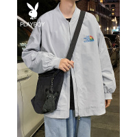 花花公子秋季棒球服外套男韩版潮流宽松百搭潮牌ins港风休闲夹克