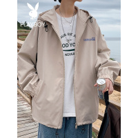 花花公子连帽夹克外套男士春秋潮牌上衣港风潮流宽松大码休闲时尚