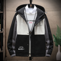 花花公子春秋季外套胖男孩青少年初中学生帅气夹克休闲套装百搭潮