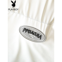 花花公子棉衣冬季加厚2021新款面包服潮牌渐变立领棉服港风棉袄男