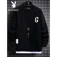 花花公子卫衣男士ins潮牌休闲百搭2022新款春秋季上衣服内搭男装