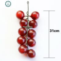 仿真藤条假绿植物吊顶装饰假花藤蔓塑料蔬菜水果店挂件葡萄叶树叶 封后 辣椒(含5个)仿真植物