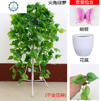 假花垂吊仿真绿植物盆栽藤蔓装饰塑料假绿萝绿叶藤条空调客厅室内 封后 斑点绿萝套装(含花盆)仿真植物