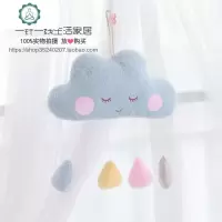 ins儿童房空中吊饰云朵星星月亮墙面装饰走廊宝宝房间挂饰少女心 封后 粉云朵