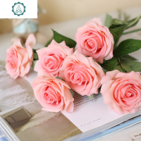 太像真花!10枝套装卡洛琳手感保湿玫瑰仿真花束客厅摆件设假花艺 封后 艾薇拉白色10枝套装