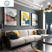 客厅装饰画沙发背景墙北欧风格墙上挂画现代简约墙上大气轻奢墙画 封后 祥鹿相伴 60*80cm(适合3米-4沙发)金色壁饰