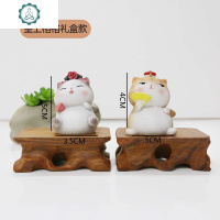 宫廷猫装饰小摆件母亲节女生桌面送妈生日女创意同学男生 封后 将军+娘娘礼盒装