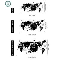 客厅装饰画北欧背板墙现代简约创意沙发背景墙轻奢挂画 封后 黑色 世界地图其他类型大号:74*34cm壁饰