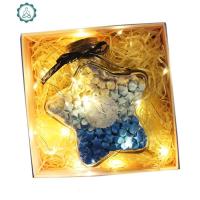 创意幸运星星玻璃瓶子许愿用心透明520成品折纸diy送男友生日 封后 [成品]大星瓶+520颗星+盒许愿瓶/幸运星瓶