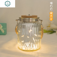 春节LED灯许愿瓶ins夜光幸运星玻璃木完整版卡基材料附米租 封后 圆瓶四彩灯满天星许愿瓶/幸运星瓶