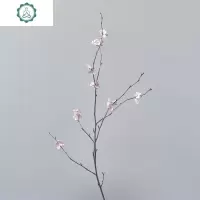 桃花干花花束家居摆设假仿真桃花枝桃花装饰桃花树枝单支干花花瓶 封后 小号桃花枝,长约60厘米 干花包