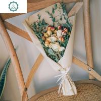 尤加利玫瑰蔷薇干花花束森系简约挂件天然摄影拍照道具生日 封后 狂欢梦幻香槟花束 干树枝