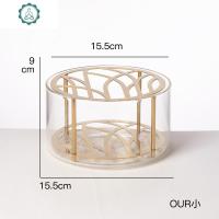 北欧鲜花插花水培透明玻璃花瓶 金色金属网格花瓶 our 封后 our小号