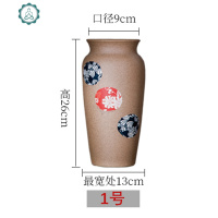 陶瓷小花瓶摆件客厅餐桌插花水培富贵竹现代简约家居陶罐粗陶摆件 封后 雕刻花瓶2号