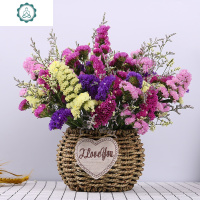 云南勿忘我真花干花花束家庭家居装饰天然鲜花晾晒情人水晶花 封后 紫粉玫黄勿忘我加配草+高花篮