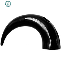 复古抽象陶瓷花瓶摆件黑白 牛角胡子型 拍摄道具ins家居装饰 封后 小红点圆